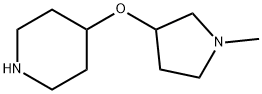 4-[(1-methylpyrrolidin-3-yl)oxy]piperidine Structure