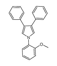 1-(2-methoxyphenyl)-3,4-diphenyl-1H-pyrrole Structure