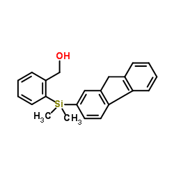 [2-(9H-Fluoren-2-yldimethylsilyl)phenyl]methanol Structure