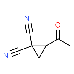 1,1-Cyclopropanedicarbonitrile, 2-acetyl- (9CI) structure