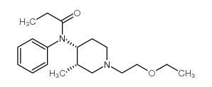 N-[(3S,4R)-1-(2-ethoxyethyl)-3-methyl-4-piperidyl]-N-phenyl-propanamid e Structure