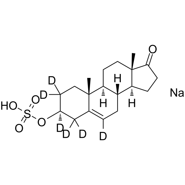 Dehydroepiandrosterone sulfate sodium salt-d6结构式