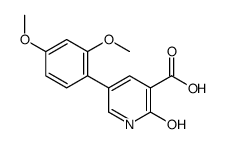 5-(2,4-dimethoxyphenyl)-2-oxo-1H-pyridine-3-carboxylic acid结构式