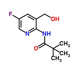 N-[5-Fluoro-3-(hydroxymethyl)-2-pyridinyl]-2,2-dimethylpropanamide Structure