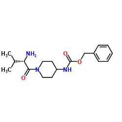 Benzyl [1-(L-valyl)-4-piperidinyl]carbamate结构式