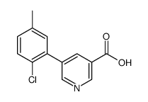 5-(2-chloro-5-methylphenyl)pyridine-3-carboxylic acid结构式