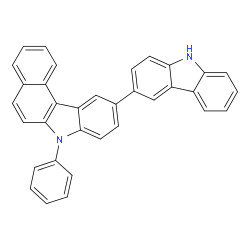 10-(9H-carbazol-3-yl)-7-phenyl-7H-benzo[c]carbazole structure