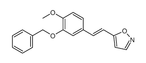 5-[2-(4-methoxy-3-phenylmethoxyphenyl)ethenyl]-1,2-oxazole Structure