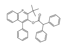 Diphenyl-acetic acid 2-tert-butyl-4-phenyl-phosphinolin-3-yl ester结构式