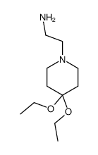 1-Piperidineethanamine,4,4-diethoxy-(9CI) Structure