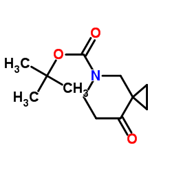 8-氧代-5-氮杂螺[2.5]辛烷-5-羧酸叔丁酯结构式