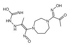 [[1-[4-(C-acetyl-N-hydroxycarbonimidoyl)-1,4-diazepan-1-yl]-1-nitrosoprop-1-en-2-yl]amino]urea结构式