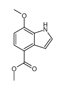 1H-Indole-4-carboxylic acid, 7-Methoxy-, Methyl ester structure