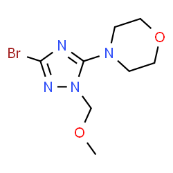 4-[3-Bromo-1-(methoxymethyl)-1H-1,2,4-triazol-5-yl]morpholine Structure