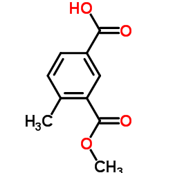 3-(甲氧基羰基)-4-甲基苯甲酸结构式