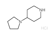 4-PYRROLIDIN-1-YL-PIPERIDINEHYDROCHLORIDE structure