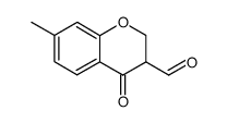 7-methyl-4-oxochromane-3-carbaldehyde Structure