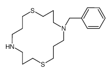 5-benzyl-1,9-dithia-5,13-diazacyclohexadecane结构式