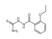 1-(2-ethoxy-benzoyl)-thiosemicarbazide结构式