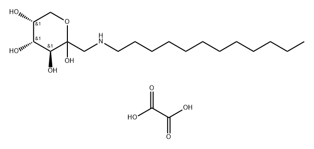 Fructopyranose, 1-deoxy-1-(dodecylamino)-, oxalate (salt), D- (8CI) Structure