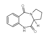 (S)-(+)-2,3-DIHYDRO-1H-PYRROLO[2,1-C][1,4]BENZODIAZEPINE-5,11(10H,11AH)-DIONE Structure