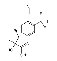 (R)-3-溴-N-(4-氰基-3-(三氟甲基)苯基)-2-羟基-2-甲基丙酰胺结构式