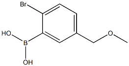 2-Bromo-5-(methoxymethyl)phenylboronic acid structure