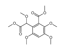 methyl 2-methoxy-2-(3,4,6-trimethoxy-2-(methoxycarbonyl)phenyl)acetate结构式