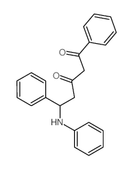 1,3-Pentanedione,5-anilino-1,5-diphenyl- (8CI) Structure