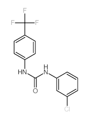 Urea,N-(3-chlorophenyl)-N'-[4-(trifluoromethyl)phenyl]- Structure