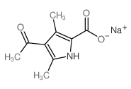 SODIUM 4-ACETYL-3,5-DIMETHYL-1H-PYRROLE-2-CARBOXYLATE structure