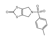 4,6-dihydro-N-tosyl-(1,3)-dithiolo[4,5-c]pyrrol-2-one结构式