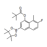 6-Fluoro-5-methyl-4-(pivaloyloxy)naphthalene-2-boronic Acid Pinacol Ester Structure