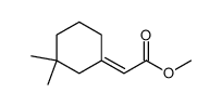 (E)-(3,3-Dimethylcyclohexylidene)acetic acid methyl ester结构式