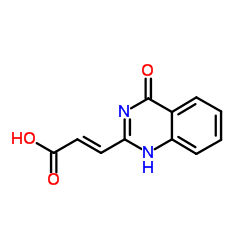 (2E)-3-(4-Oxo-1,4-dihydro-2-quinazolinyl)acrylic acid structure