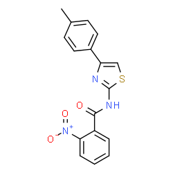 2-nitro-N-(4-(p-tolyl)thiazol-2-yl)benzamide Structure