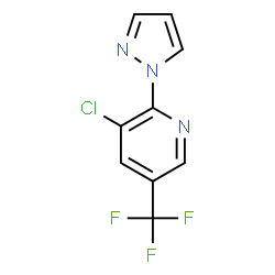 3-Chloro-2-(1H-pyrazol-1-yl)-5-(trifluoromethyl)pyridine Structure