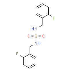 N,N'-BIS(2-FLUOROBENZYL)SULFAMIDE结构式