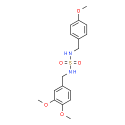 N-(3,4-DIMETHOXYBENZYL)-N'-(4-METHOXYBENZYL)SULFAMIDE structure