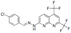 Benzaldehyde, 4-chloro-, [5,7-bis(trifluoromethyl)-1,8-naphthyridin-2-yl]hydrazone (9CI) picture