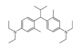 4-[1-[4-(diethylamino)-2-methylphenyl]-2-methylpropyl]-N,N-diethyl-3-methylaniline Structure