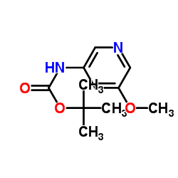 TERT-BUTYL (5-METHOXYPYRIDIN-3-YL)CARBAMATE structure