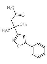 4-methyl-4-(5-phenyloxazol-3-yl)pentan-2-one结构式