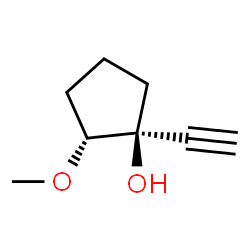 Cyclopentanol, 1-ethynyl-2-methoxy-, cis- (9CI) structure