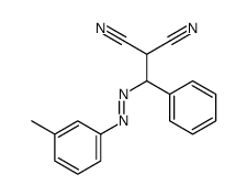 2-[[(3-methylphenyl)diazenyl]-phenylmethyl]propanedinitrile结构式