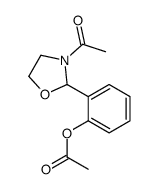 [2-(3-acetyl-1,3-oxazolidin-2-yl)phenyl] acetate结构式