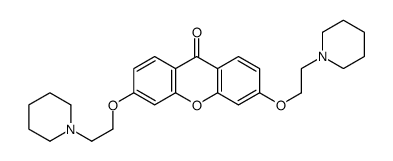 3,6-Bis(2-(piperidino)ethoxy)-9H-xanthen-9-one Structure