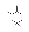 2,4,4-Trimethyl-2,5-cyclohexadien-1-on结构式