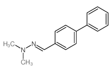 N-methyl-N-[(4-phenylphenyl)methylideneamino]methanamine Structure