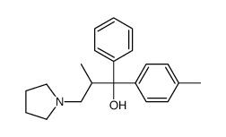 2-methyl-1-(4-methylphenyl)-1-phenyl-3-pyrrolidin-1-ylpropan-1-ol结构式